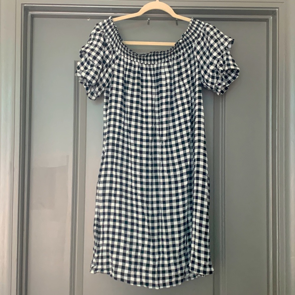 Xhilaration Black and White Gingham dress